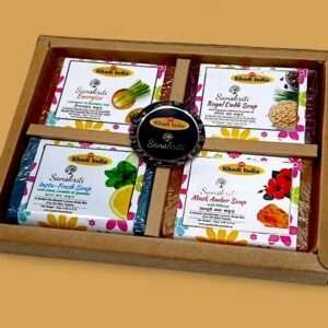 Khadi India Special Handmade Soaps Combo Gift Pack (Pack Of 4)